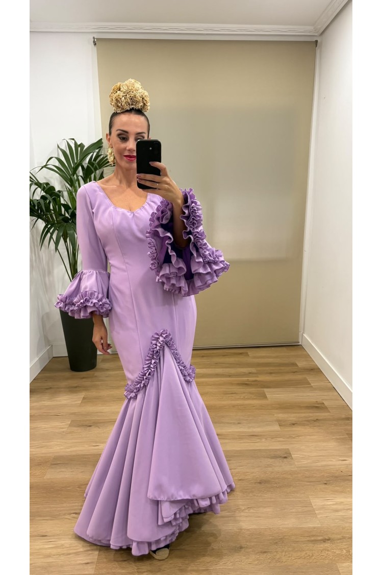 Vestido Flamenca Rosa 2