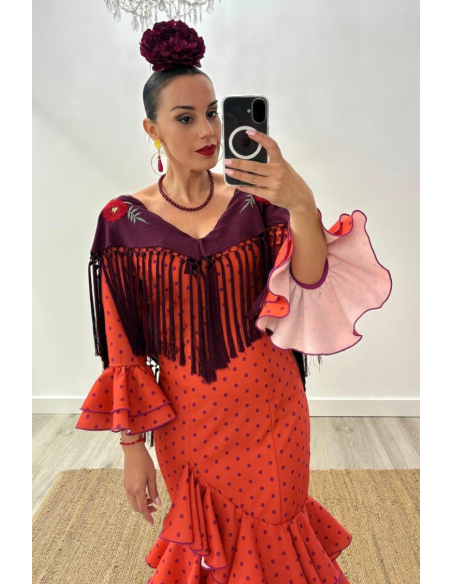 Vestido Flamenca Rosa