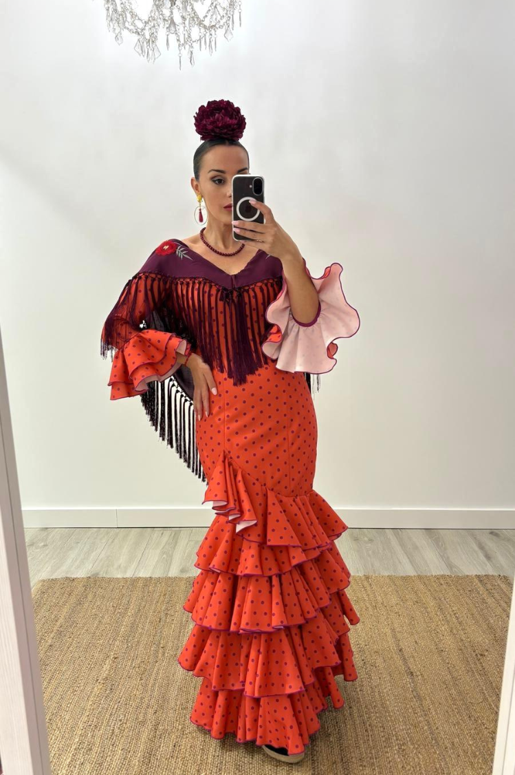Vestido Flamenca Rosa 2