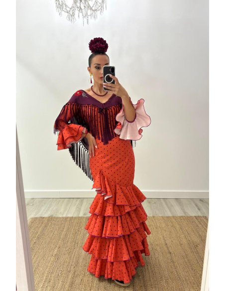 Vestido Flamenca Rosa